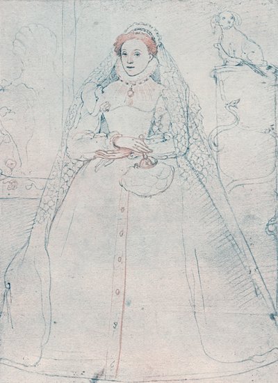 Elizabeth I, koningin van Engeland en Ierland, 1575 door Federico Zuccaro