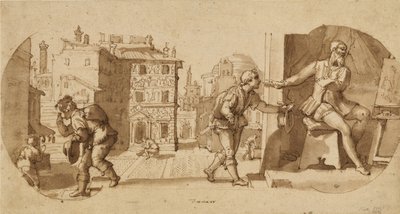 Episode uit het leven van Taddeo Zuccaro door Federico Zuccaro