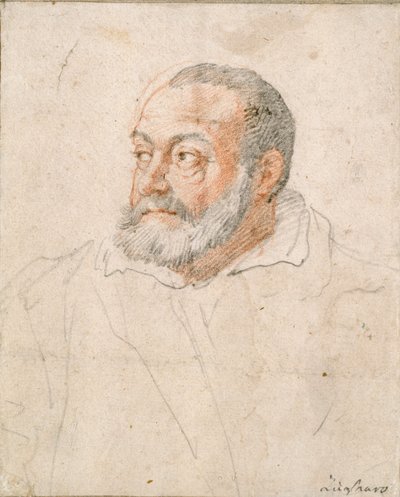 Portret van een man, Barozzi da Vignola, 16e eeuw door Federico Zuccaro