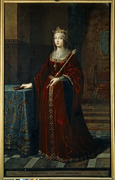 ISABEL I "La Catolica"(1451-1504) door Federico de Madrazo y Kuntz
