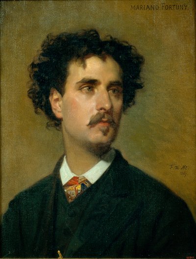 Portret van Mariano Fortuny y Madrazo door Federico de Madrazo y Kuntz
