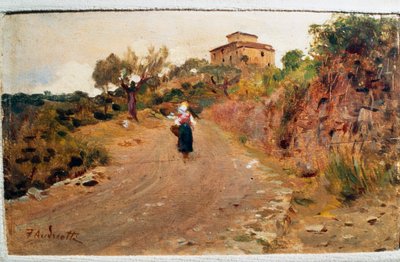 Boer op straat, ca. 1900 door Federigo Andreotti