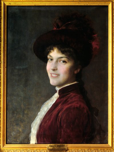 Portret van Ida Louise door Federigo Andreotti