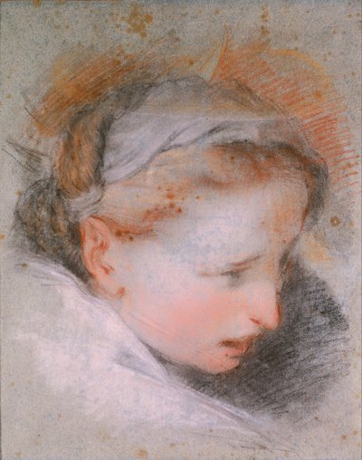 Hoofd van een Vrouw, 1568-1569 door Federigo Barocci