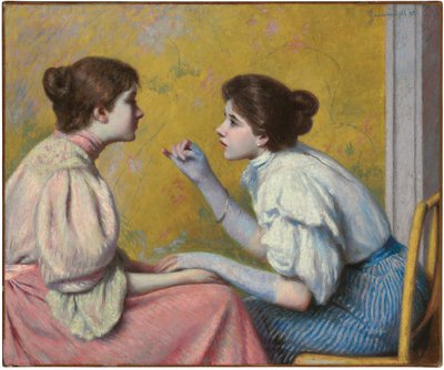 Interessant gesprek, 1895 door Federigo Zandomeneghi