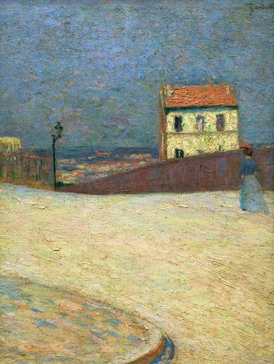 Klein huis in Montmartre, circa 1875 door Federigo Zandomeneghi