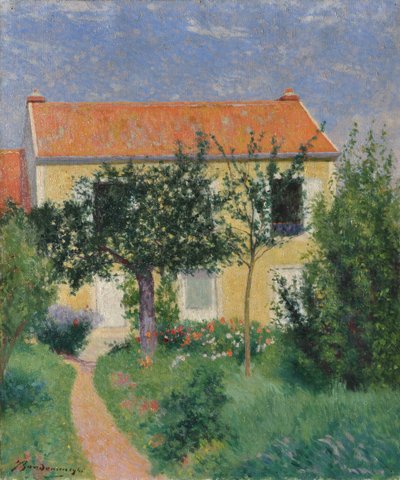 Het rode dak, ca. 1882-83 door Federigo Zandomeneghi