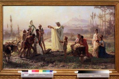 Oude Griekenland: Ceremonie ter ere van de god Hermes door Fedor Andreevich Bronnikov