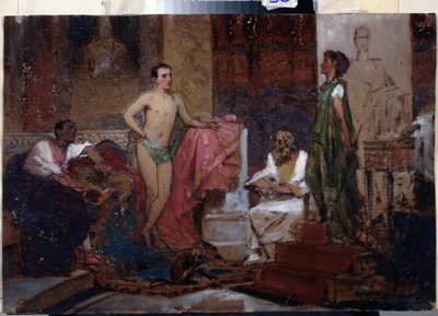 Keizer Augustus in de familiekring door Fedor Andreevich Bronnikov