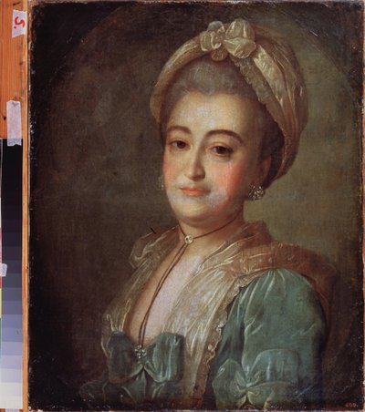 Portret van gravin Elisabeth Lobanova Rostovskaya door Fedor Stepanovich Rokotov