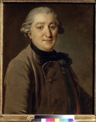 Portret van graaf Ivan Grigorievitsj Orlov (1738-1791) (ca. 1762-1765) door Fedor Stepanovich Rokotov