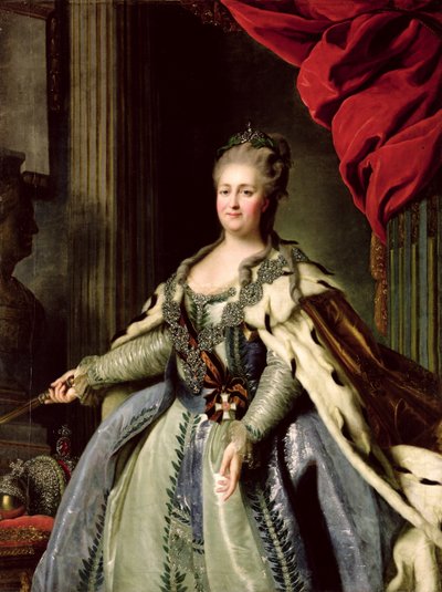 Portret van Catharina II (1729-96) door Fedor Stepanovich Rokotov