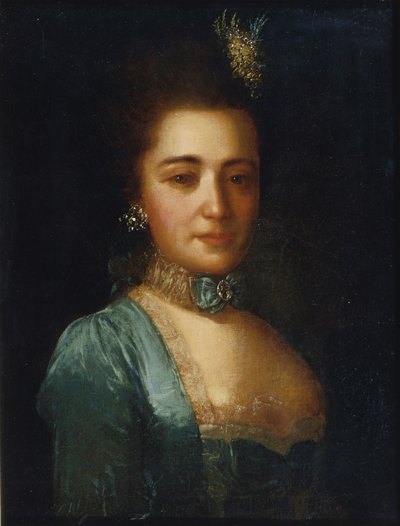Portret van prinses Praskovya Ivanovna Golitsyna door Fedor Stepanovich Rokotov