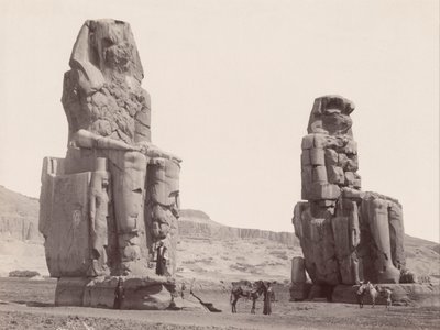 Colossus bij Memnon door Felice Beato