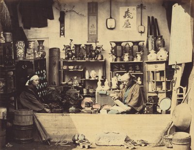 Curio winkel door Felice Beato