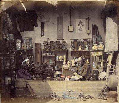 Curio Winkel door Felice Beato