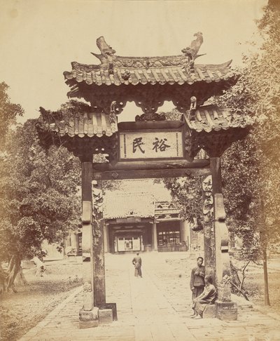 Ingang naar de Schatkist, Canton, 10 april 1860 door Felice Beato