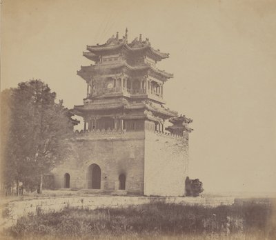 Keizerlijk zomerpaleis Yuen Min Yuen, Peking, voor de brand, 18 oktober 1860 door Felice Beato