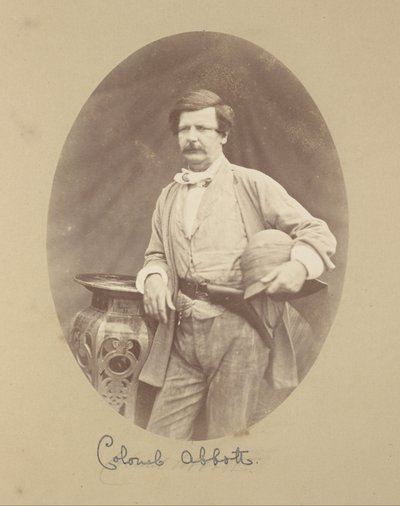 Portret van kolonel Abbott, inspecteur-generaal van de artillerie door Felice Beato
