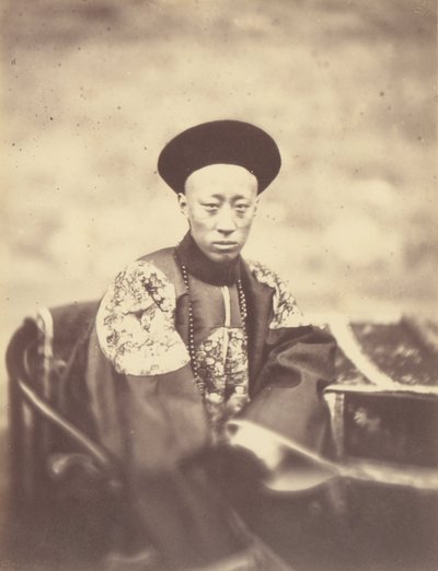 Portret van prins Kung, broer van de keizer van China, die het verdrag ondertekende door Felice Beato