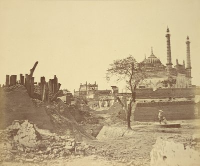 [Ruïnes van een Sepoy Batterij]. door Felice Beato