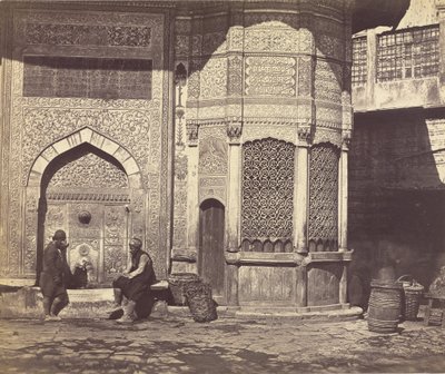 De oude fontein bij de oude brug door Felice Beato