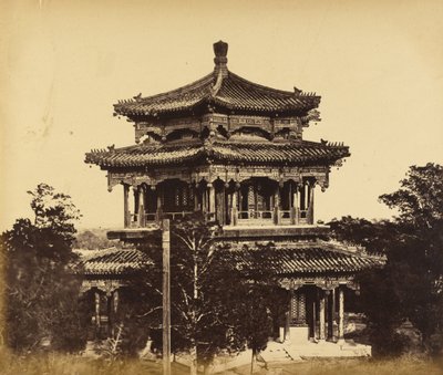 Het Grote Keizerlijke Paleis (Yuan Ming Yuan) Voor de Verbranding, Peking, 18 Oktober 1860 door Felice Beato