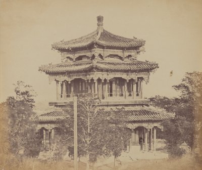 Het Grote Keizerlijke Paleis Yuen Min Yuen, Peking, voor de brand, 18 oktober 1860 door Felice Beato