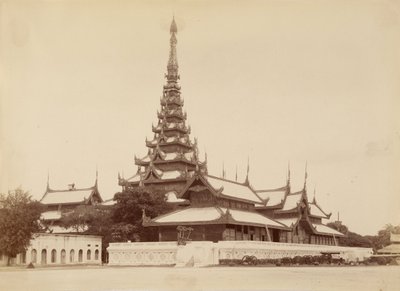 Het Paleis Mandalay (Centrum van het Universum) door Felice Beato