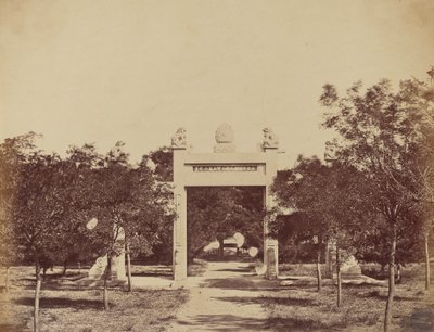 Graf bij Palichian, de Scène van het Begin van de Aanval op 21 September 1860 door Felice Beato