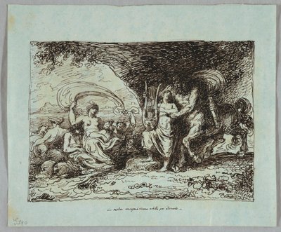 Achilles Geleerd door Centaur Chiron Hoe de Lier te Bespelen door Felice Giani