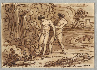 Apollo en Hyacinth, naar Domenichino door Felice Giani