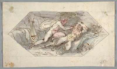 Apollo vilt Marsyas door Felice Giani