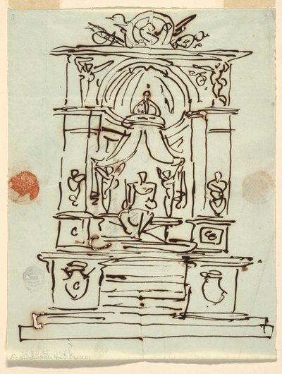 Ontwerp voor een monument door Felice Giani
