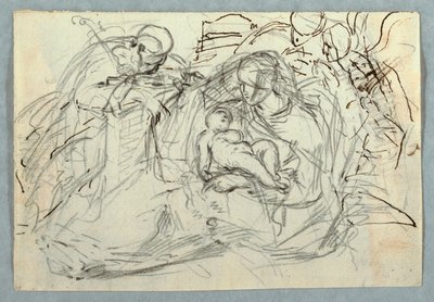 Tekening, Heilige Familie, 1800-1825 door Felice Giani