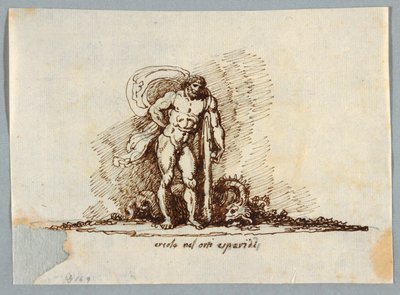 Hercules in de tuin van de Hesperiden door Felice Giani