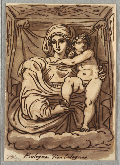 Madonna en kind door Felice Giani