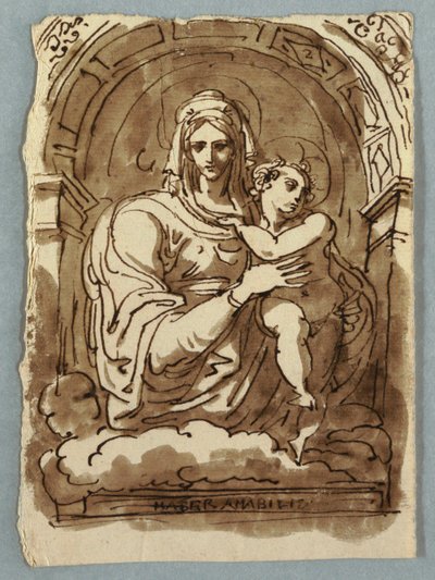 Madonna en kind door Felice Giani