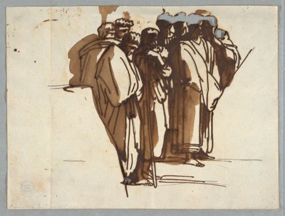 Paulus Predikend in Athene, naar Raphael door Felice Giani