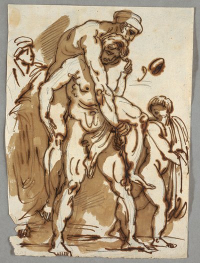 De Aeneas-groep uit de brand in het Borgo door Felice Giani