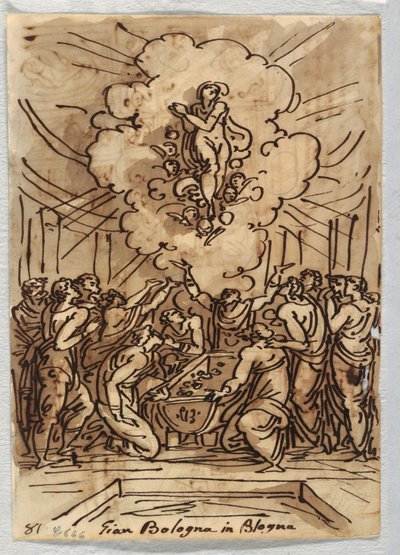 De tenhemelopneming van de Maagd door Felice Giani