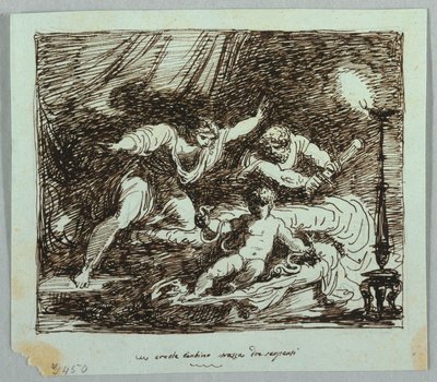 De Jonge Hercules die de Slang Wurgt door Felice Giani
