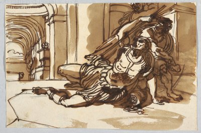 Twee studies van Sybilles door Felice Giani