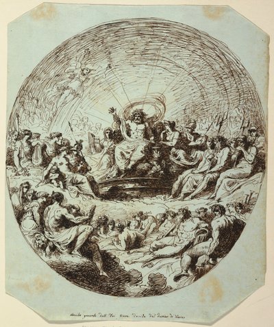 Zeus Beslist over het Lot van Troje, Palazzo Gessi, Faenza door Felice Giani