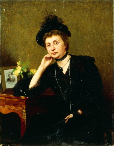 Portret van Mevrouw Pia Cottini door Felice Zennaro