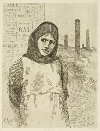 De staking (De kolenbrandster) door Félicien Rops