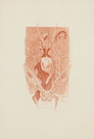 Diaboli Virtus in Lombis door Félicien Rops