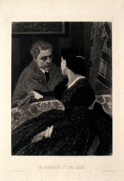 Een heer en een dame door Félicien Rops