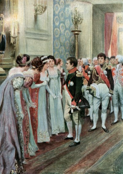 Een Receptie in de Tuilerieën door Felicien baron de Myrbach Rheinfeld