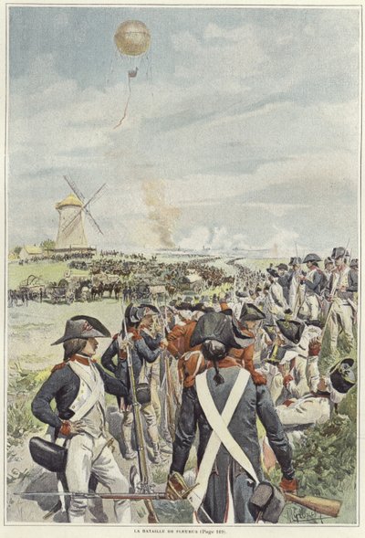 Slag bij Fleurus door Felicien baron de Myrbach Rheinfeld